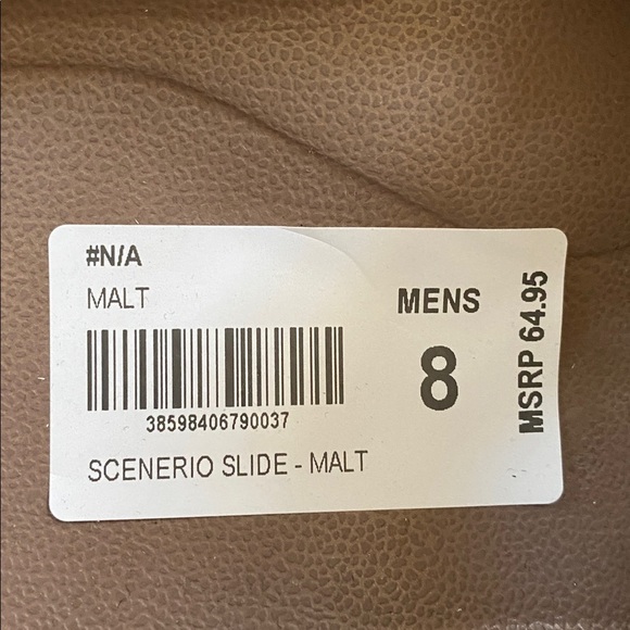 Lusso Cloud brown rubber sandals men’s size various main image 6